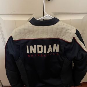 Leather women’s medium Indian motorcycle jacket size medium nwot